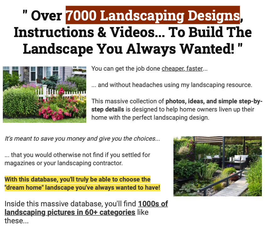 7000 Landscaping Ideas